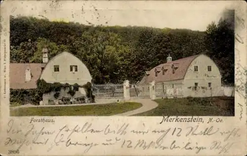 Ak Merkenstein Bad Vöslau Niederösterreich, Forsthaus