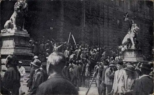 Ak Wien, Schreckenstage 1927, Justizpalast wird gestürmt