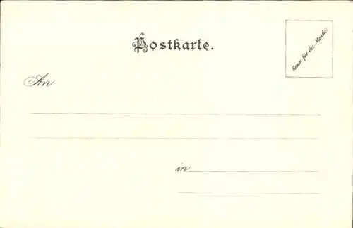 Litho Anti Alkohol Kongress 1901, die sieben Schwaben