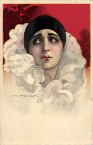 Künstler Ak Corbella, T., Harlekin, Pierrot