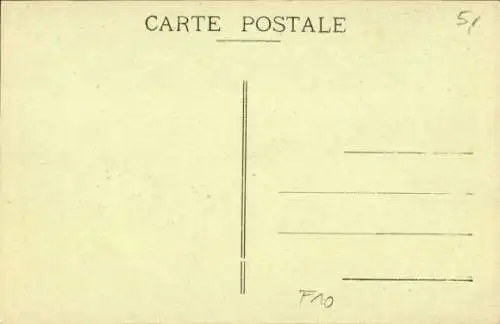 Ak St. Pouange Aube, Die Schule, an der Herr Herriot sein Studium begann