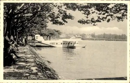 Ak Konstanz am Bodensee, Wasserflugzeug D 1857