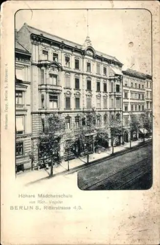 Ak Berlin Kreuzberg, Höhere Mädchenschule, Ritterstraße 4/5