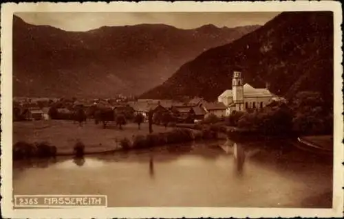Ak Nassereith in Tirol, Ort mit Umgebung, Kirche