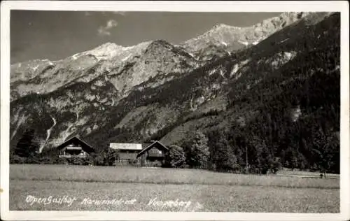 Ak Vomp in Tirol, Vomperberg, Alpengasthof Karwendelrast, Panorama