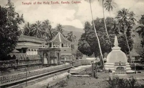Ak Kandy Sri Lanka Ceylon, Dalada Maligawa, Tempel des Heiligen Zahns