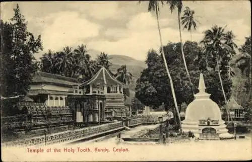 Ak Kandy Sri Lanka Ceylon, Dalada Maligawa, Tempel des Heiligen Zahns