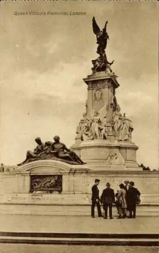 Ak London City England, Queen Victoria Memorial