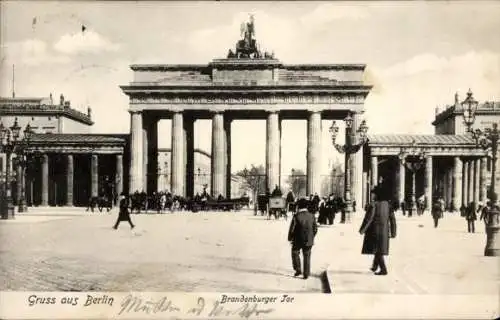 Ak Berlin Mitte, Brandenburger Tor