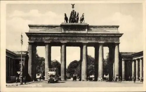 Ak Berlin Mitte, Brandenburger Tor