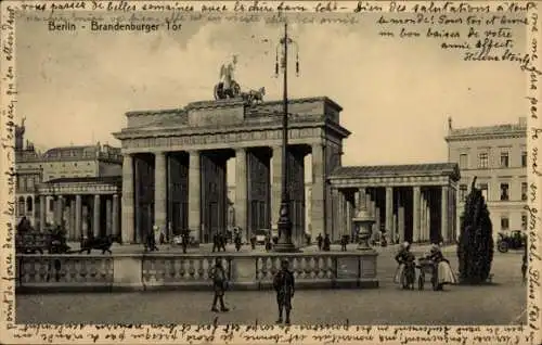 Ak Berlin Mitte, Brandenburger Tor