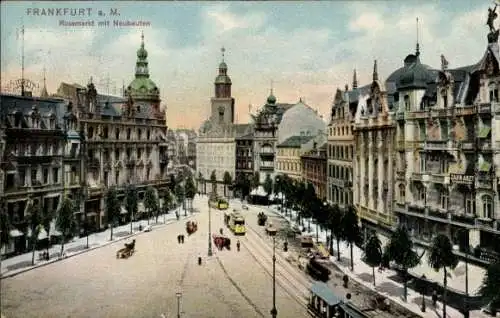 Ak Frankfurt am Main, Rossmarkt, Neubauten