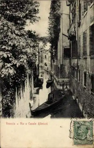Ak Venezia Venedig Veneto Italien, Rio o Canale Albrizzi, Gondel, Fassaden