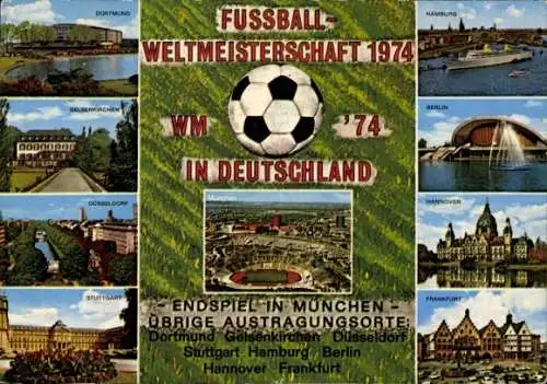 Ak Fußball-Weltmeisterschaft 1974 in Deutschland, Endspiel in München, Stadion