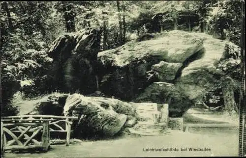 Ak Wiesbaden in Hessen, Leichtweißhöhle im Nerotal