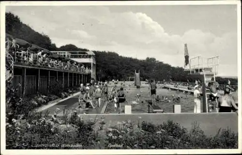 Ak Wiesbaden in Hessen, Opelbad