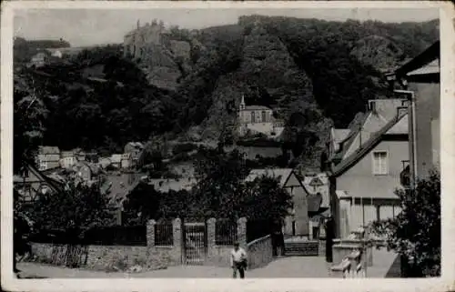 Ak Oberstein an der Nahe, Felsenkirche, Burg