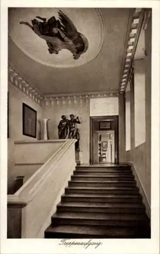 Ak Weimar in Thüringen, Goethe-Nationalmuseum, Treppenaufgang