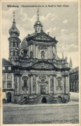 Ak Würzburg am Main Unterfranken, Neumünsterkirche, Gruft des Heiligen Kilian