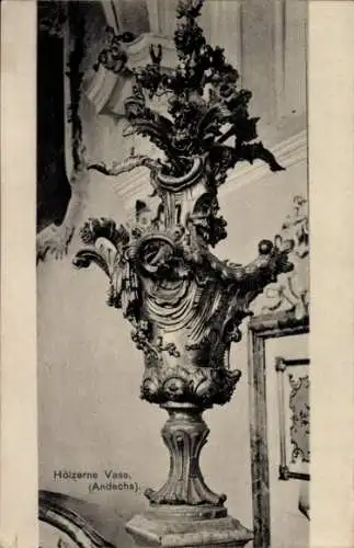 Ak Andechs am Ammersee, Kloster Andechs, Hölzerne Vase
