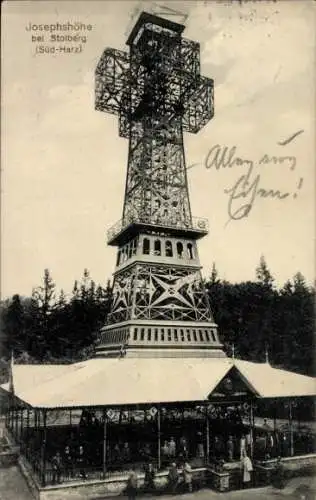 Ak Stolberg Süd Harz, Josephskreuz auf der Josephshöhe