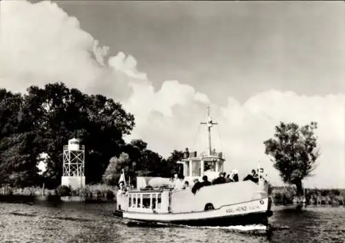 Ak Ueckermünde in Vorpommern, Hafen, Schiff, Karl-Heinz P415