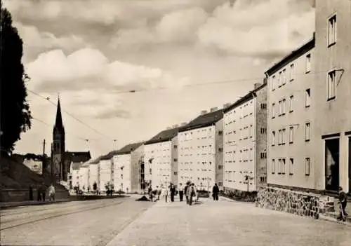 Ak Frankfurt an der Oder, Bahnhofstraße, Kirche