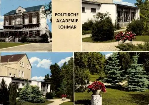 Ak Lohmar in Nordrhein Westfalen, Politische Akademie, Außenansichten, Garten