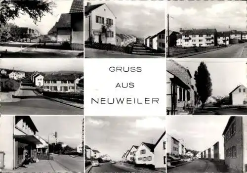Ak Neuweiler im Nordschwarzwald, Blick auf die Ortschaft, Straßenansicht
