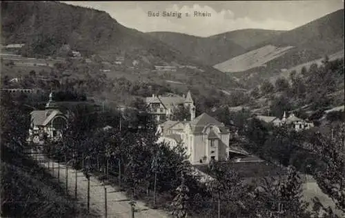 Ak Bad Salzig Boppard am Rhein, Teilansicht, Klinik