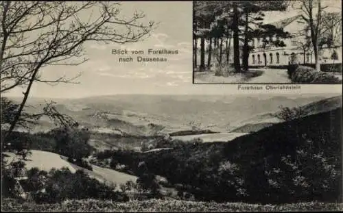 Ak Dausenau an der Lahn, Panorama, Blick vom Forsthaus, Forsthaus Oberlahnstein