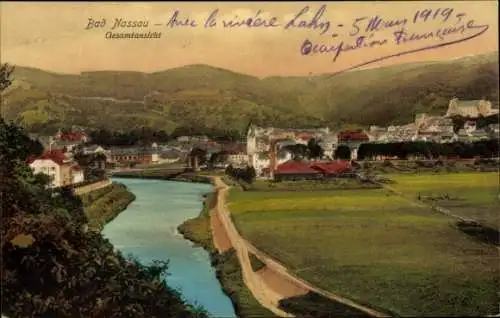 Ak Dausenau an der Lahn, Gesamtansicht