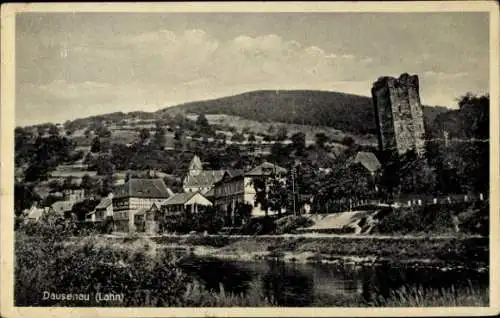 Ak Dausenau an der Lahn, Teilansicht