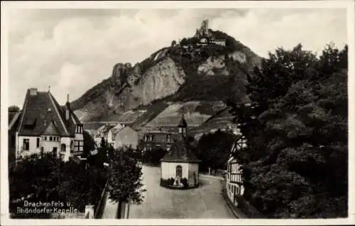 Ak Rhöndorf Bad Honnef am Rhein, Kapelle, Drachenfels
