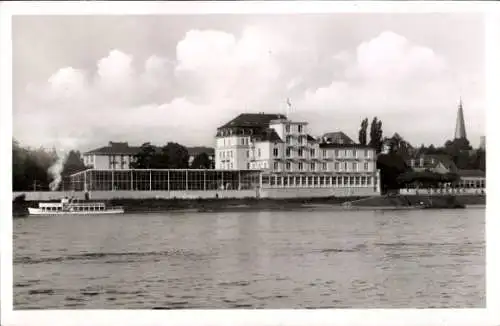 Ak Bad Godesberg Bonn am Rhein, Hotel Dreesen, Schiff, Kirchturm