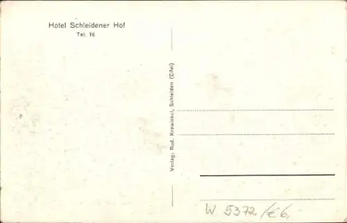 Ak Schleiden in der Eifel, Totalansicht, Hotel Schleidener Hof