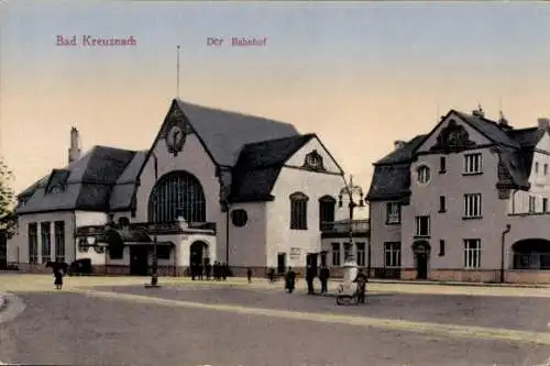 Ak Bad Kreuznach in Rheinland Pfalz, Bahnhof