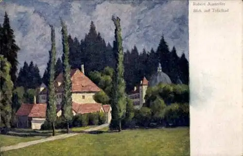 Künstler Ak Robert Austerlitz, Tobelbad Steiermark, Sanatorium