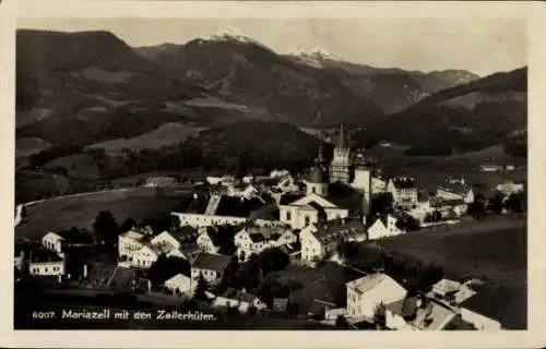 Ak Mariazell Steiermark, Teilansicht, Zellerhütten