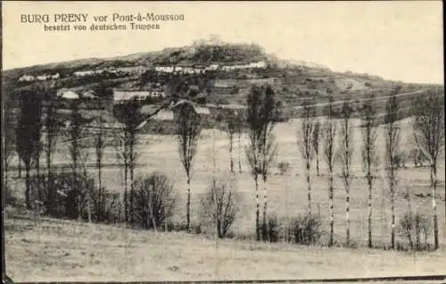 Ak Pont à Mousson Mussenbrück Lorraine Meurthe et Moselle, Burg Preny