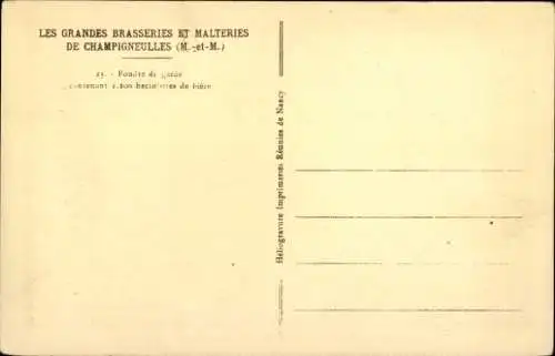 Ak Champigneulles Meurthe et Moselle, Les Grandes Brasseries et Malteries