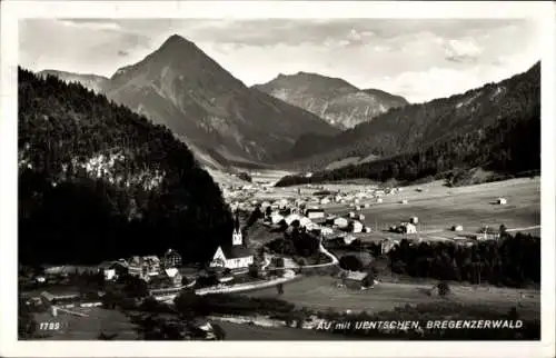 Ak Au im Bregenzerwald Vorarlberg, Gesamtansicht, Uentschen