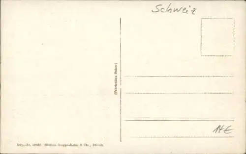 Ak Vitznau Kanton Luzern, Protestantische Kirche, Schule