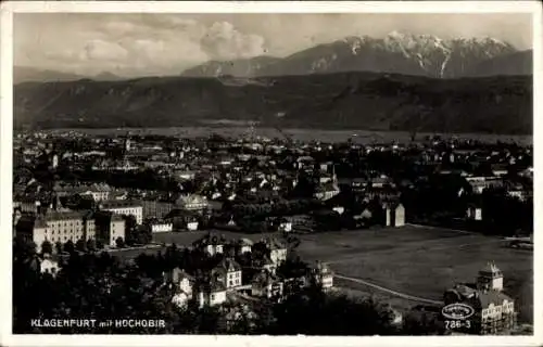 Ak Klagenfurt am Wörthersee Kärnten, Gesamtansicht, Hochobir