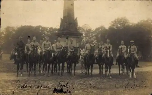 Foto Ak Französische Soldaten in Uniformen, Reiter