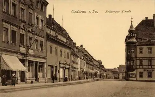 Ak Oederan in Sachsen, Freiberger Straße