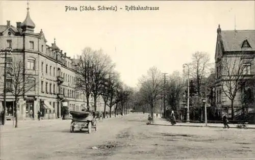 Ak Pirna an der Elbe, Reitbahnstraße