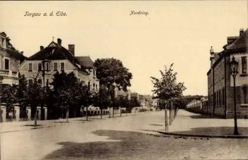 Ak Torgau an der Elbe Sachsen, Nordring, Straßenpartie