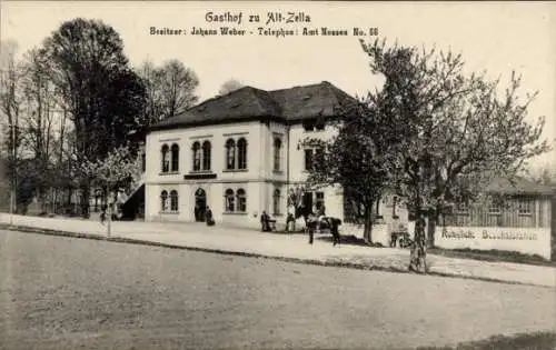 Ak Alt Zella Nossen in Sachsen, Gasthof Alt Zella