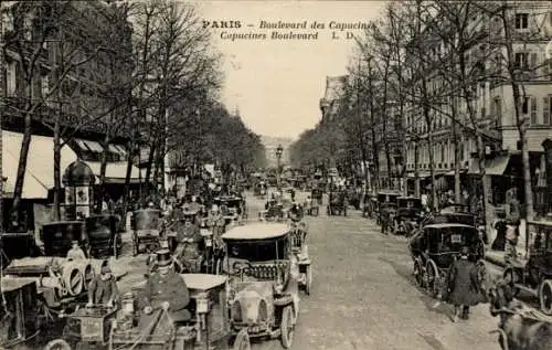 Ak Paris IX, Boulevard des Capucines